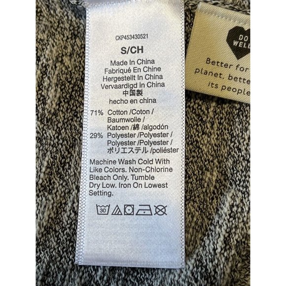 Madewell Womens Gray Cotton Blend Pockets Open-Front Long Cardigan Size Small - Picture 7 of 13